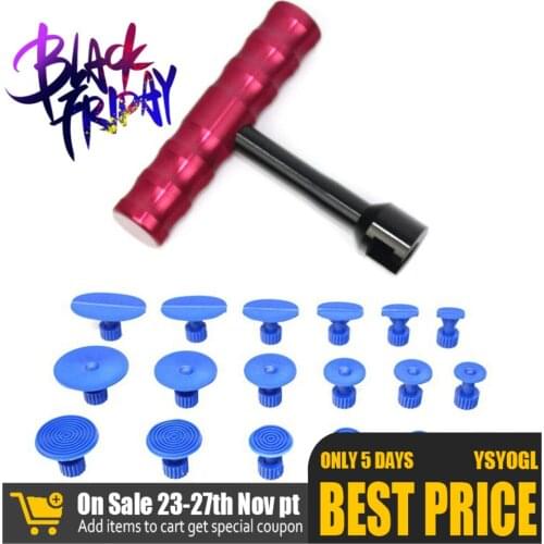 Auto Body Dent Repair Tool Dent Repair kit T bar Dent Puller for Car Body Hail Dent Removal Automobile Body Repair Dent Remover