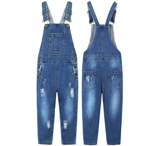 Kidscool Space Denim Overalls For Girls