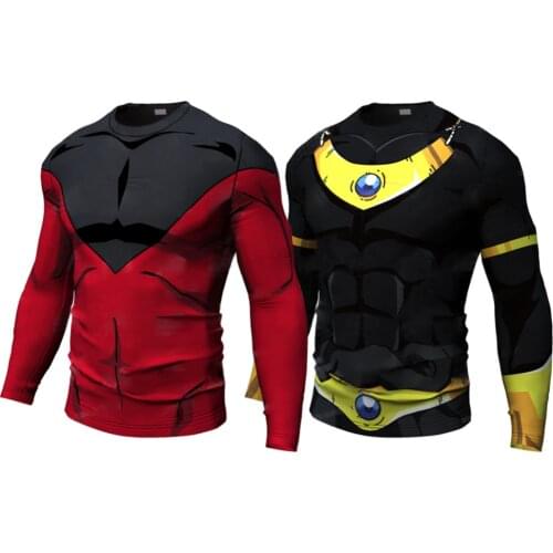 2020Just Spring New Anime Long Sleeve Top Mens T-shirt 3D Printing T-shirt Casual Anime Fashion T-shirt Tights Top