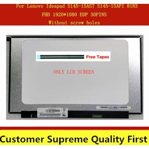 For Lenovo Ideapad S145-15AST S145-15API 81N3 Laptop LCD Screen LED Display Matrix 15.6" 30Pin FHD HD Replacement