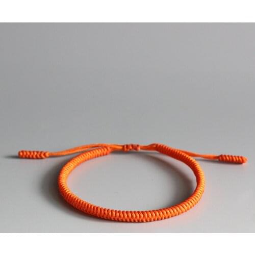 Original Tibetan Buddhist Blessed Good Luck Knots Rope Bracelets Handmade Size Adjustable Buddhism Braided Bangle For Women Men