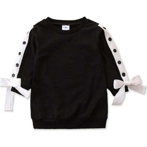 2-7Y Girls Dresses Clothes Kids Cotton Spring Autumn Girls Long Sleeved Dress Toddler Girl Dress Princess Bow Children Costume