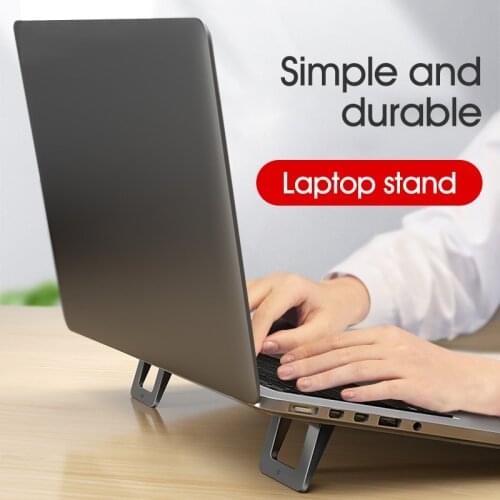 Lovebay 2pcs Laptop Stand for MacBook Universal Desktop Laptop Holder Mini Portable Notebook Stand for Macbook Air Cooling Pad