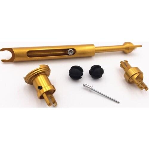 QDAEROHIVE Car Engine Hoods Locks Connecting Rod + Base Fits aluminium alloy for Ford Focus 2 2005-2011 6 pieces