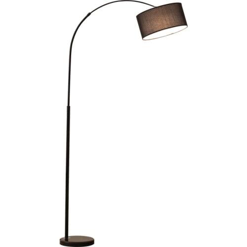 Modern Nordic Cloth Lampshade Marble Base Floor Lamp Livingroom Bedroom Eye-protecting Floor Light Indoor Simplicity Lighting