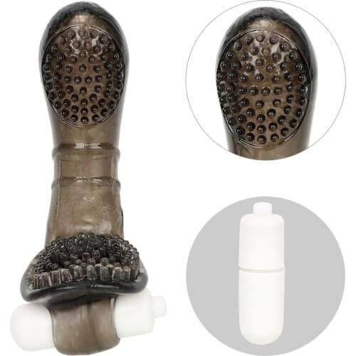 VATINE Adult Products Female Masturbator G Spot Massage Clitoris Stimulate Finger Sleeve Vibrator TPE Sex Toys For Women