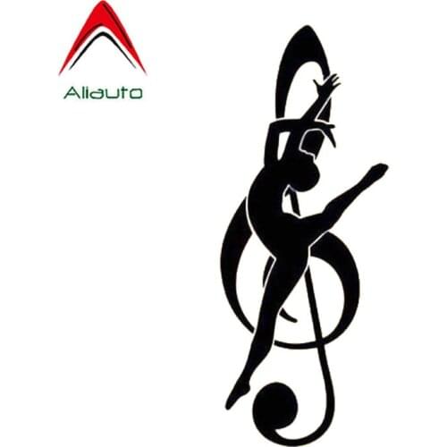 Aliauto Fashion Car Sticker Elegant Dancers Dancing Automobiles Motorcycles Styling Vinyl Decal for Volkswagen Opel Kia,17cm*7cm
