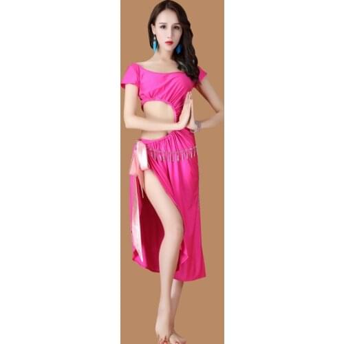 Modal Belly Dance Dress Lady Elegant Modern Dance Suit Girl Sumba Rumba Dance Dress Belly Dance Costumes Comfortable D-0104