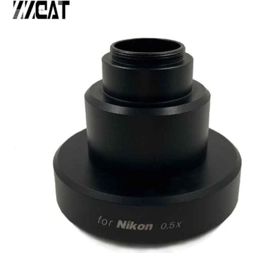 0.5X C-mount Microscope Camera Adapter Binocular Head to CCD Camera Adapter for Nikon Microscope