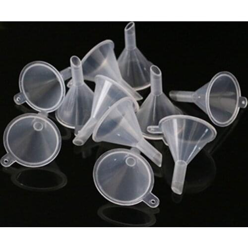1PCS Mini Plastic Funnel Small Mouth Liquid Oil Funnels Laboratory Supplies Tools School Experimental Supplies