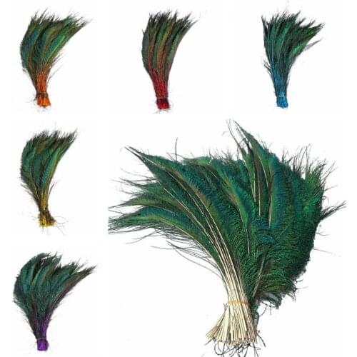 10pcs/Lot Peacock Feathers for Crafts 30-35cm/12-14" Feathers for Jewelry Making Home Wedding Feathers Decoration Plumas Plume