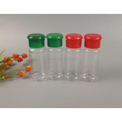120pcs Translucent Plastic Seasoning Jar Salt&Pepper Shaker Kitchen Spice Bottle BBQ Tool Cooking Accessories