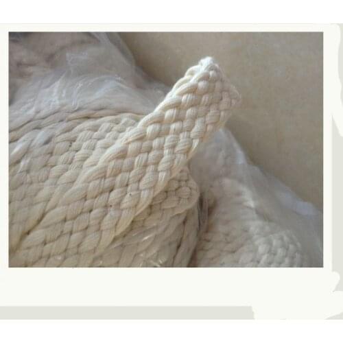 2cmx10M Fabric cotton Nine shares hollow cotton webbing belt tied rope outdoor rope twisted bag decoration rope coarse cotton