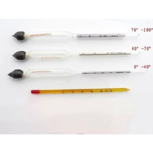 3pcs/set Wine Meter Measuring Range 0-100 Degrees Three Sets Of Alcohol Gravity Concentration Meter Experimental Gadget