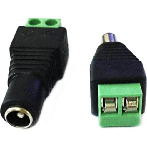 5pairs 5.5x2.1mm DC Power Socket Connector Female Jack + Male Plug 12V DC Power Adapter for CCTV