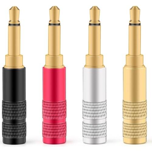 Areyourshop 3.5mm 2 Pole TS Mono Plug Male MINI Connector For Headphone Adapter Colorful Wholesale Plug Jack Connector