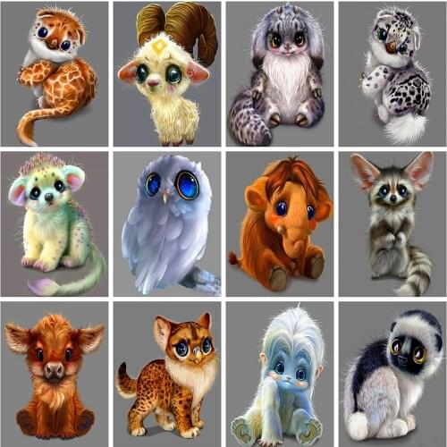 Evershine 5D DIY Diamond Painting Animal Full Square Diamond Embroidery Cross Stitch Mosaic Pictures Kids Room Decoration
