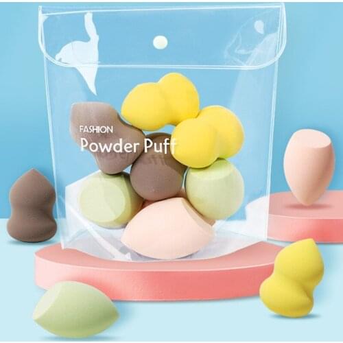 Makeup Spong 8PCS/Bag Makeup Beauty Foundation Buffer Puff Set Dry And Wet Cosmetic Sponge Blender Powder Puff
