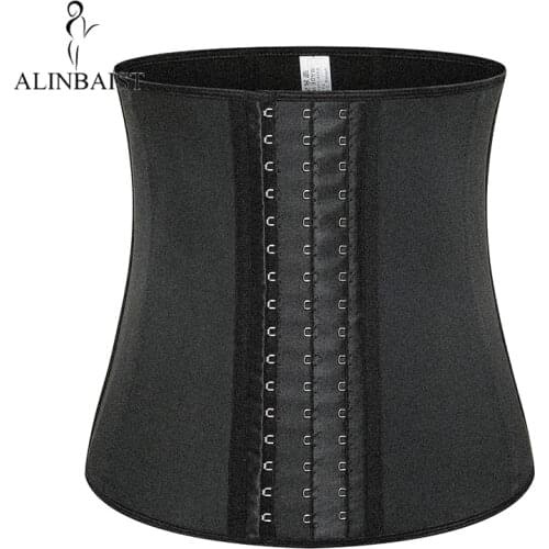 9-Steel-Bones Waist Trainer Cincher Body Shaper Slimming Belt Fitness Neoprene Fat Burner Sweat Trimmer Back Support Shapewear