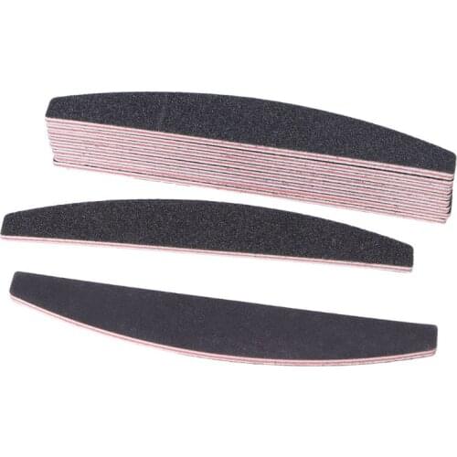 New Double Side Comb Curved Shape Nail Files Sanding Manicure Tools