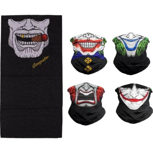 Novel Skull Multifunctional Seamless Neck Gaiter, Headband, Bandana, Headwrap