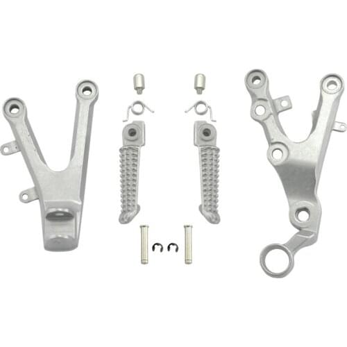 For YAMAHA YZF R6 2006 2007 2008 2009 2010 2011 YZFR6 06-11 Motorcycle Front Passenger Foot Pegs Foot rest With Brackets NEW