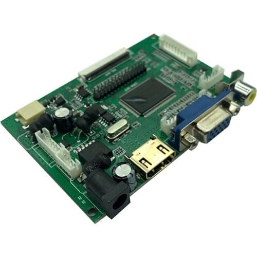 LCD TTL LVDS Controller Board HDMI VGA 2AV 50 PIN for AT070TN90 92 94 20000938-00Support Automatically Raspberry Pi Driver Board