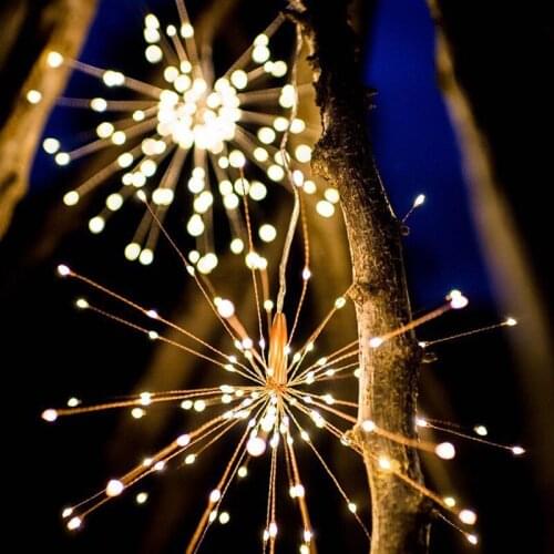 Festival ins fireworks led explosion copper wire decorative lantern string party decoration