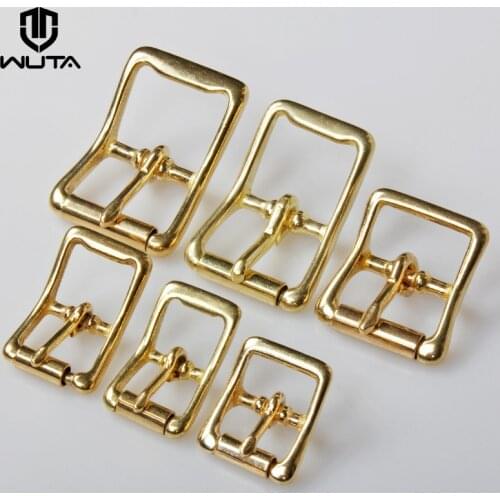 WUTA Senior Solid Brass Center Bar Roller Buckle Durable Heavy Duty Bag Straps & Belts DIY Leather Accessory Six Size For Choose