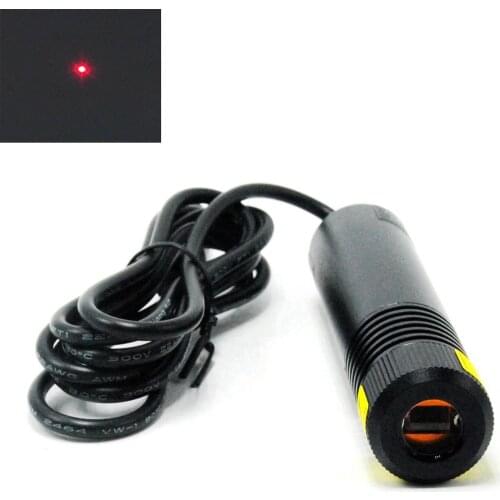 Dustproof 650nm 200mW 22x100mm DOT Red Laser Module For Wood Cutting Locator 5V