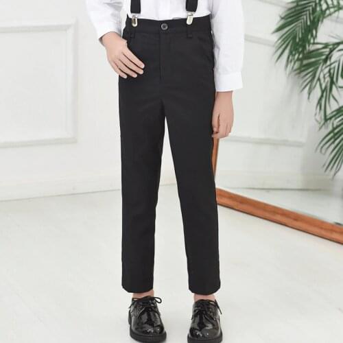 Big Boys Pants New Solid Student Straight Trousers Teenagers School Uniforms for Children Clothes 6 8 10 12 14 Years Vestidos