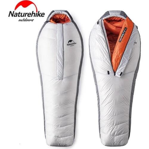 Naturehike 2019 20D Arctic Alpine Goose Down Mummy Sleeping Bag Super Keep Warm 850 FP Comfort Restriction Temperature -23℃ -43