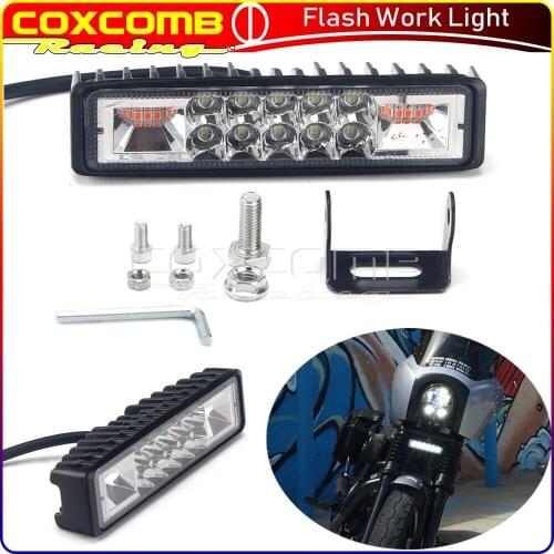 LED Flash Work Light Lamp Bar For All Automotive Vehicles Trucks Off Road 4x4 Cars Trucks Tractors SUVs ATVs Boat Motorcycle