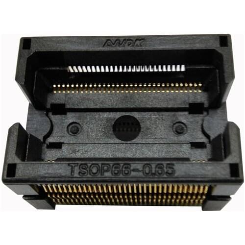 TSOP66 Open Top Shrapnel Chip Test Socket TSOP66-0.65 IC Test Socket Double Contact Flash Programmer Adapter Conversion Block