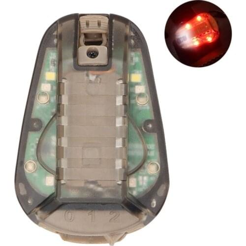 Waterproof Ladybird Lamp Survival Safety Flash Light Multipurpose Helmets Strobe Light For Camping Survival Tools