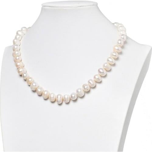 High Quality 11-12mm Freshwater Natural Pearls Created for White Pearls Neckalce 19inch Customized for jewel Gifts Female H477