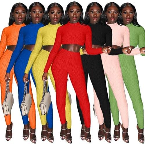 Women Plus Size New Seamless Yoga Set Gym Clothing Fitness Leggings+Cropped Shirts Sport Suit Women Long Sleeve Tracksuit Active