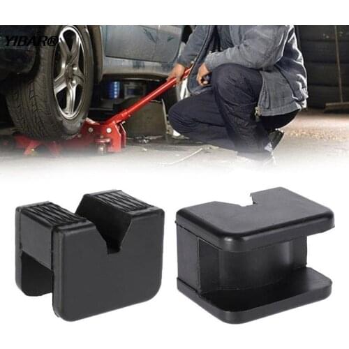 1PC Black Universal Car Slotted Frame Rail Floor Jack Pad Guard Adapter Pad Jack Pads
