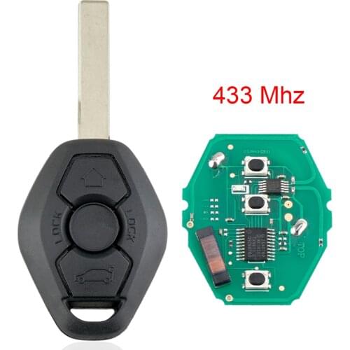 3 Buttons 433MHz Remote Key with ID7944 ID46 Chip Fit for BMW CAS2 5 series E46 E60 E83 E53 E36 E38 new