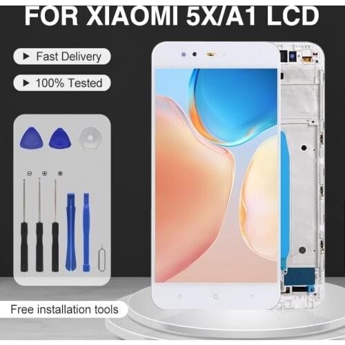 Dinamico Mi5X LCD Screen For Xiaomi Mi A1 Display With Touch Digitizer Assembly 5.5inch MI 5X Lcd With Frame Free Shipping