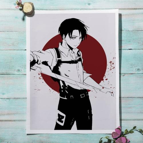 Attack On Titan Eren Jaeger Levi Ackerman Anime Posters And Prints Wall Art Canvas Painting Baby Pictures Wall Paintings