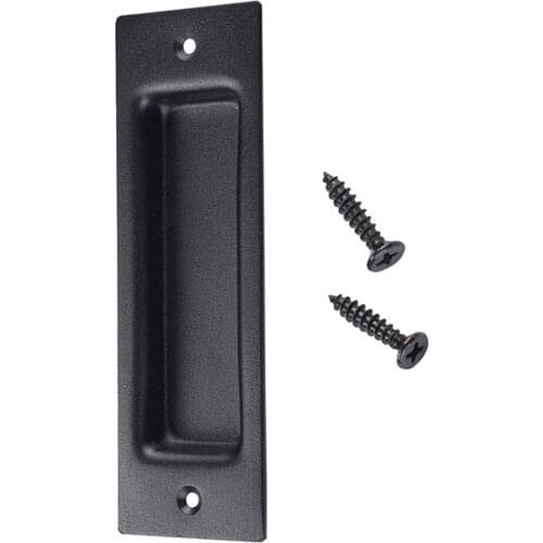 Hardware Gate Sliding Barn Finger Accessories Door Handle Easy Install Rustproof Home Matte Closet Embedded Square Flush Pull