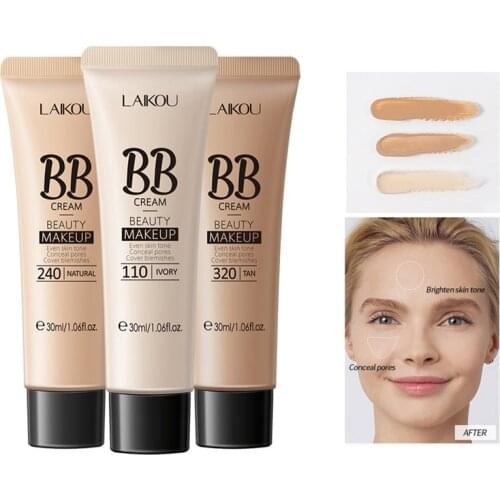 30ml BB Cream Long Lasting Moisturizing Oil Control Concealer Liquid Foundation Face Makeup Cosmetic