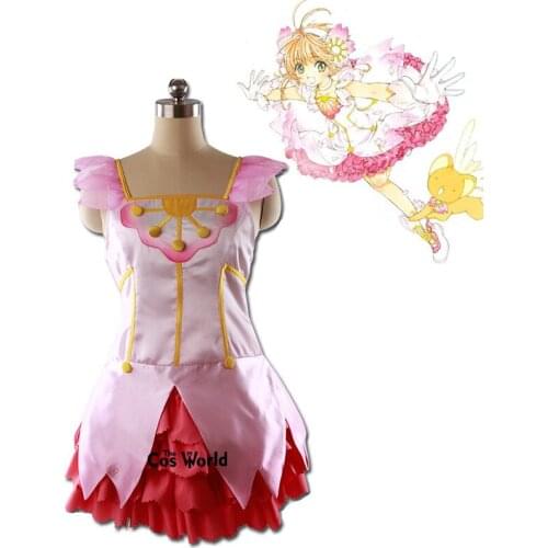Cardcaptor Sakura CLEAR CARD Kinomoto Sakura Dress Uniform Outfit Anime Customize Cosplay Costumes