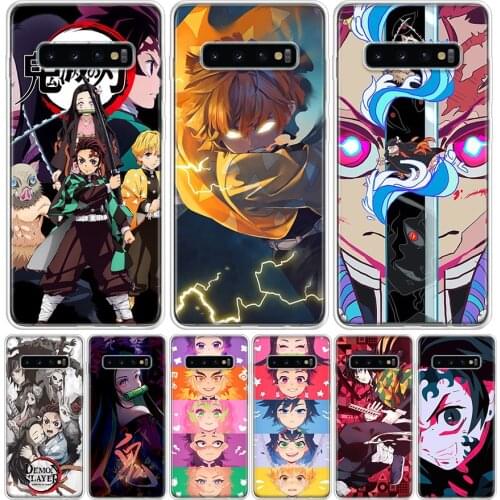 Demon Slayer Kimetsu No Yaiba Anime Phone Case for Samsung Galaxy S10 S20 Ultra Note 10 9 8 S9 S8 S7 J4 J6 J8 Plus Lite + Popula