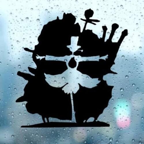 Black/Sliver Howls Moving Castle Car Body Sticker Cut Vinyl Car Decal Art Decor Removable Waterproof S1296