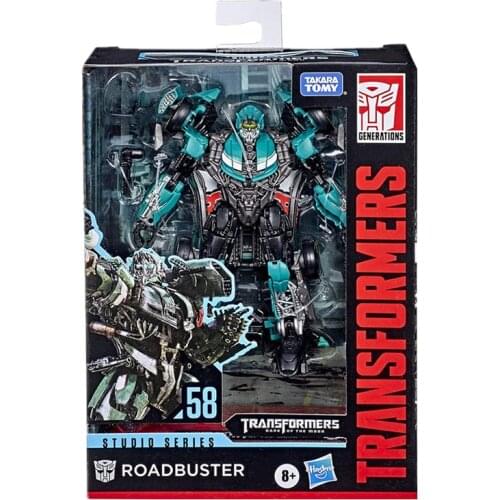 Hasbro 12cm Transformers Toys Studio Series 58 Deluxe Class Dark of The Moon Movie Roadbuster Action Figure Collection Model