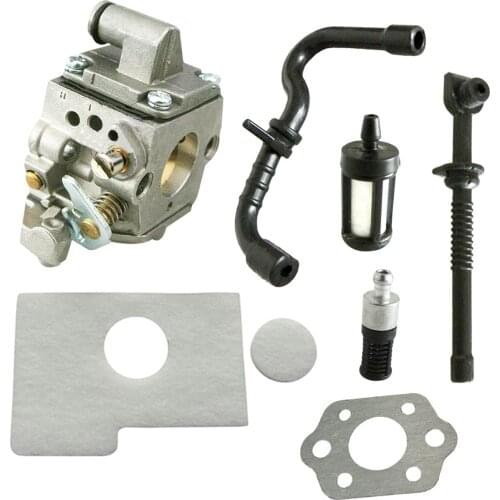 Carburetor W/Gasket Air Filter Fuel Oil Filter Fuel Oil Pipe Spark Plug Kits For Stihl Chainsaw MS170 MS180
