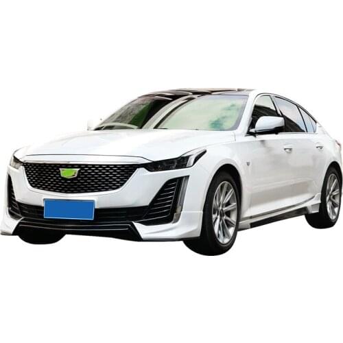 Lively2021 Fit For Cadillac Ct5 Modified Size Surround Front Scoop Skirt Lip Rear Spoiler Sport Look Kit
