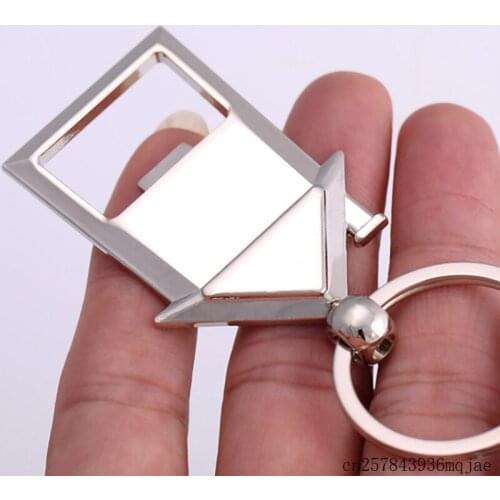 300pcs House Shaped Bottle Opener Keychain Warm Home Key Chains Wine Beer Openers Metal key holder